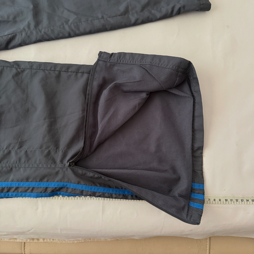 Adidas Pants Mens Medium grey Clima365 Active Mesh Zipper Pockets Track vgc - Picture 6 of 9