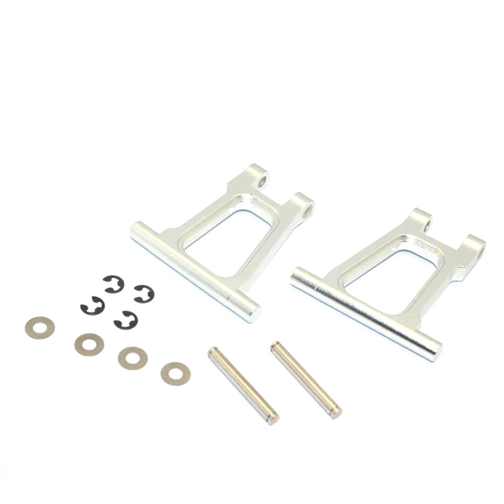 NEW GPM Racing Aluminum Rear Upper Arm Set Silver for Tamiya TT-01