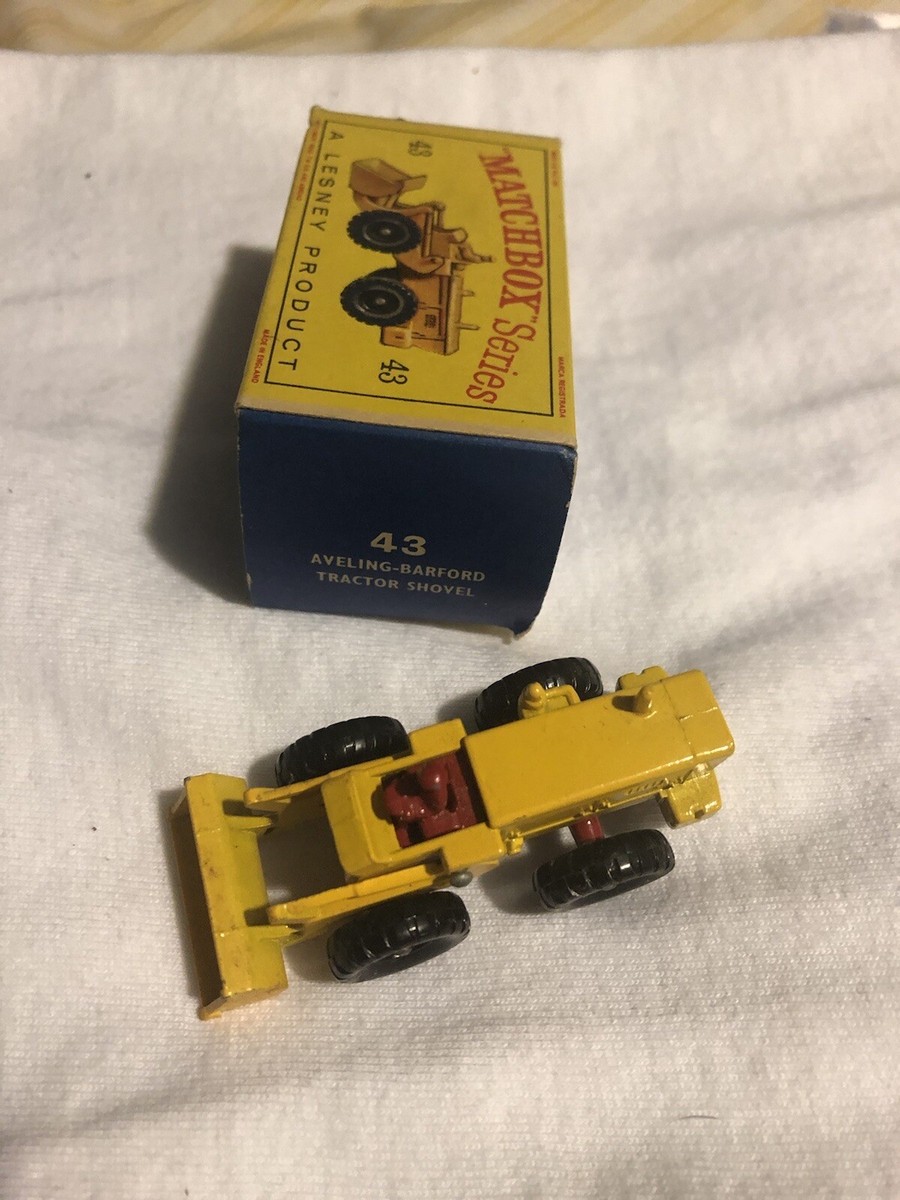 ミニカー MATCHBOX No.43 AVELING-BARFORD TRACTOR VINTAGE LESNEY MATCHBOX #43 AVELING BARFORD TRACTOR SHOVEL