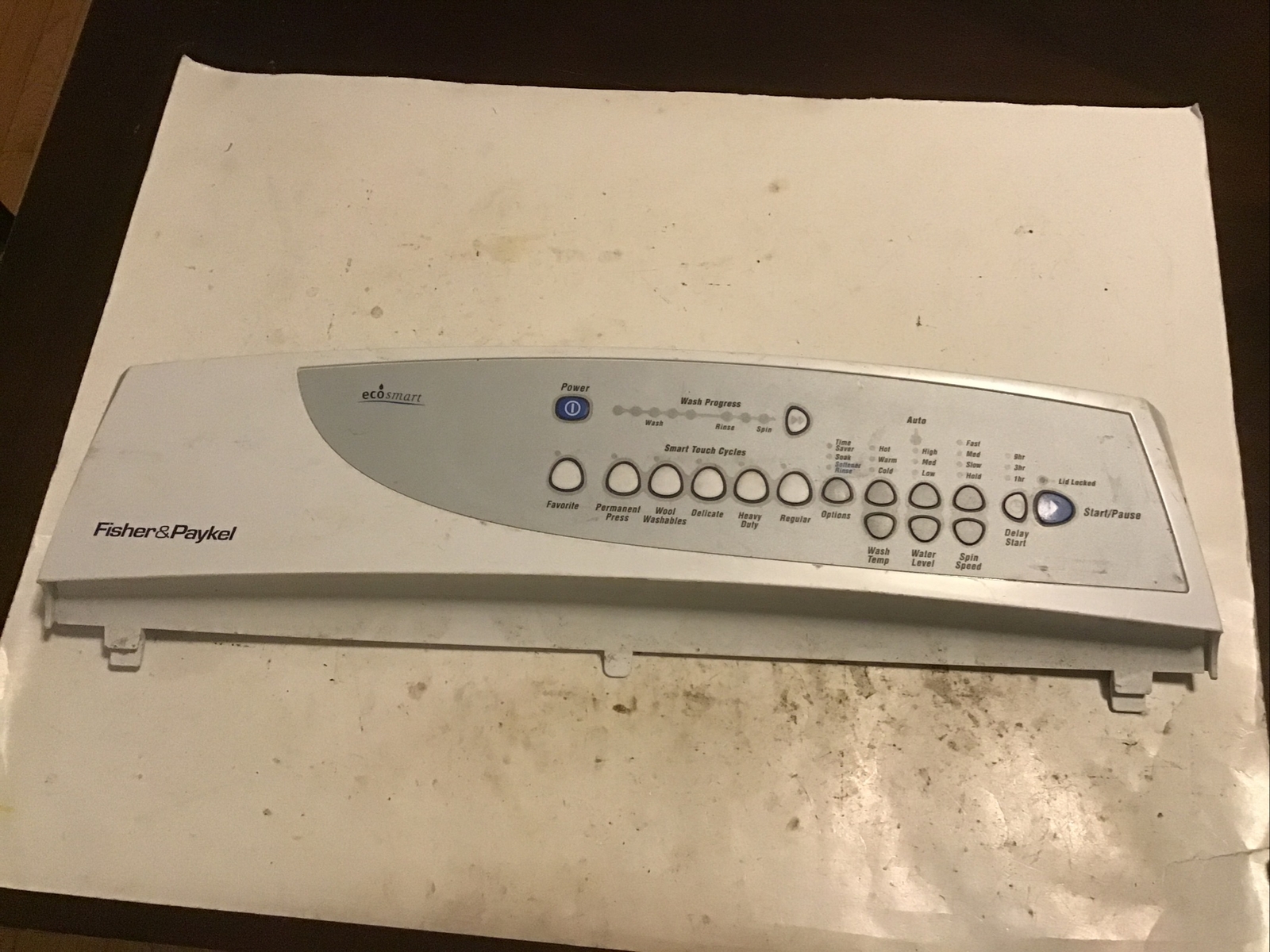 Fisher & Paykel washer GWL15 ecosmart touch panel user interface. 141207 eBay