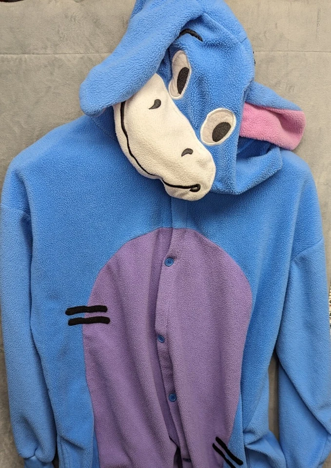 Pijama Eeyore Sazac Kigurumi Adulto Con Capucha Una Pieza Talla L Pijamas Azul Usado en Excelente Condición Foto 3 de 4