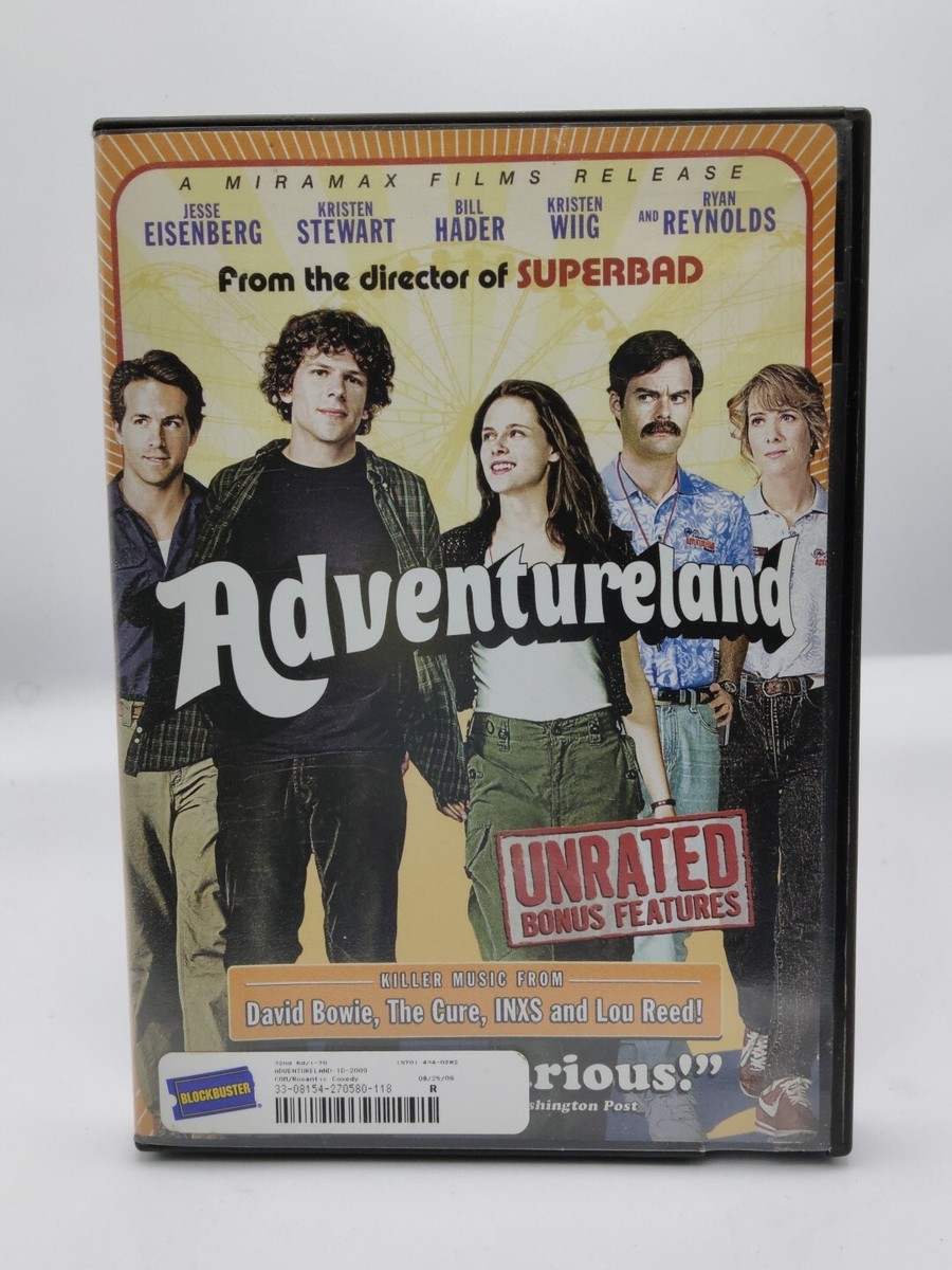 Adventureland DVD Widescreen 2009 (Kristen Stewart, Ryan