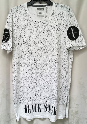 Fsbn Black Squad Established Mcmxcll Sz Xl Long Fit White Zippered Sides Patches Ebay