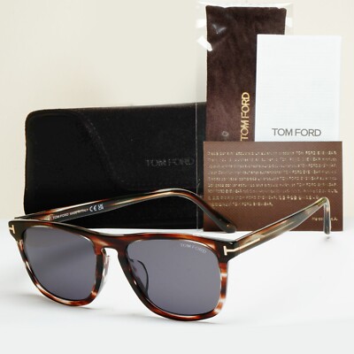 Tom Ford Sunglasses Gerard-02 Square Brown Tortoise Grey FT0930-F