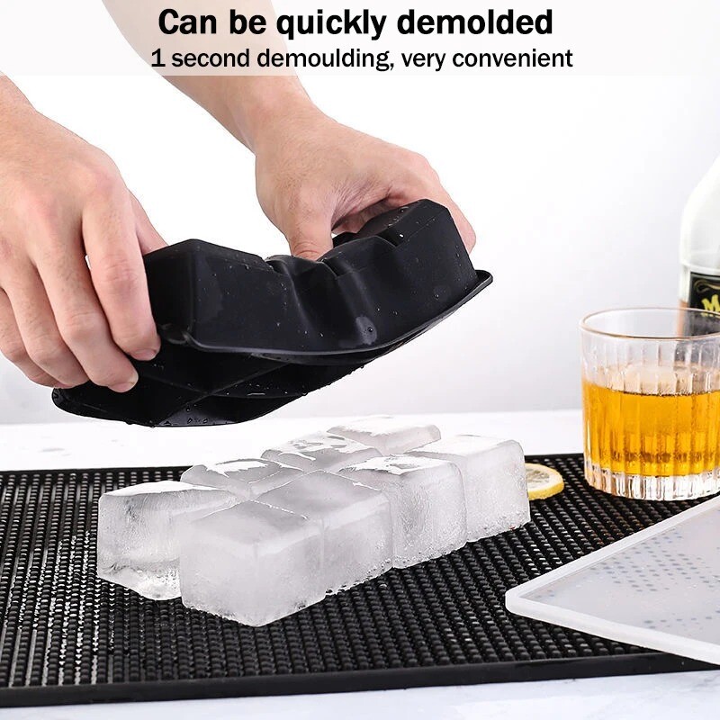 4/6/8/15/24/37 Grid Ice Cube Tray Mold Large Food Grade Silicone DIY ...