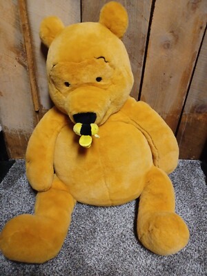 HUGE 38” Winnie The Pooh JUMBO Plush w/ Bee On Nose | eBay