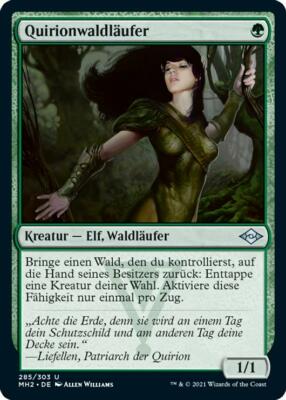 Magic the Gathering - Quirionwaldläufer - MH2-DE285 MtG NM