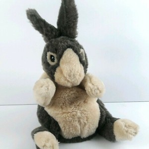 Folkmanis Rabbit Dutch Bunny Hand Puppet Gray White Retired Plush Easter Play | eBay