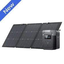 EcoFlow DELTA 120V Solar Generator 1800W Portable Power Station with 160W Panel