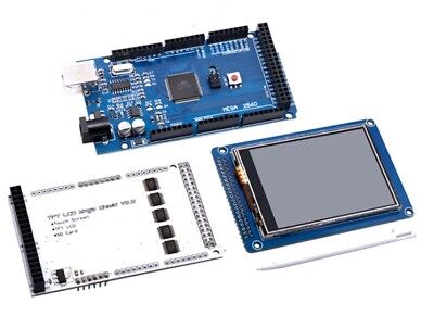 Arduino Kit Mega 2560, 3.2 ''TFT LCD Touch Modul Farbe, 3,2'' Schild Adapter Board