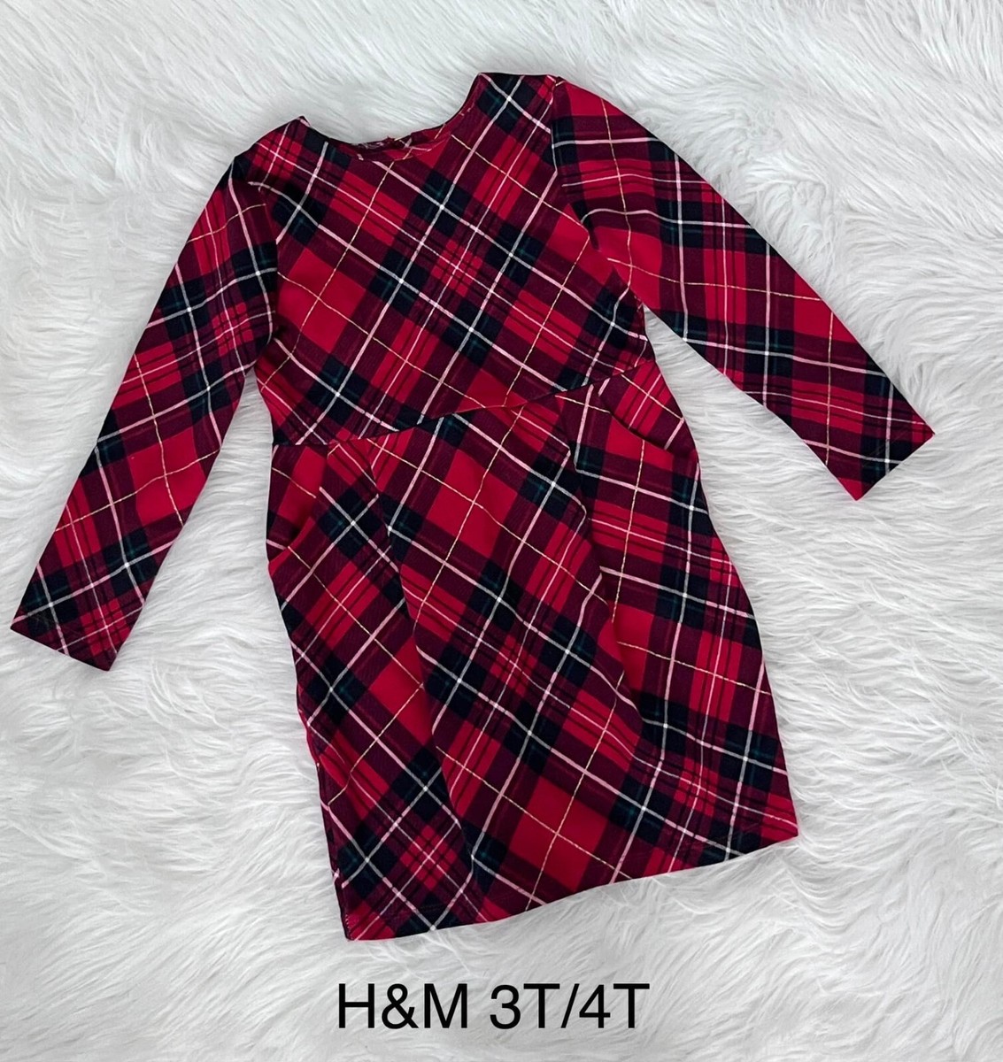 H&M Red Plaid Holiday Dress 3T/4T EUC | eBay H&M Red Plaid Holiday Dress 3T/4T EUC | eBay