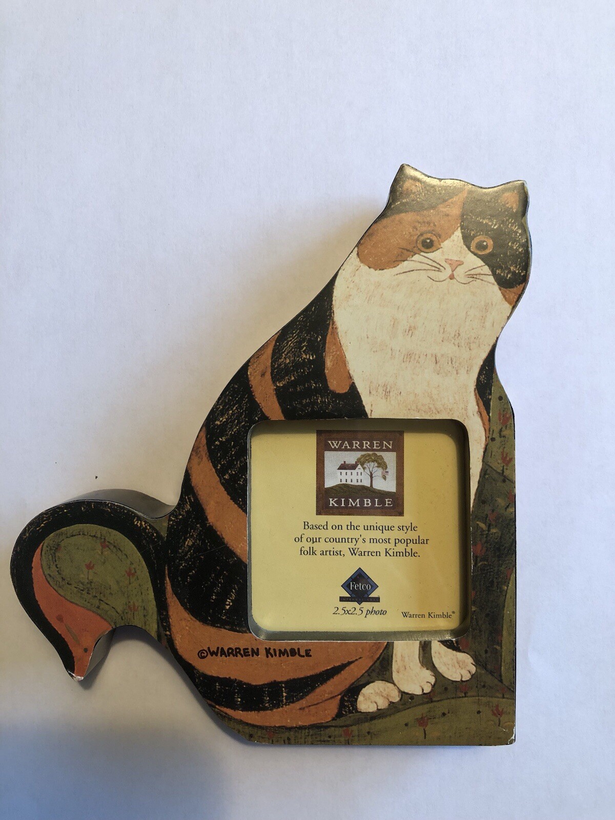 Warren Kimble Cat Picture Frame by Fetco Claire eBay