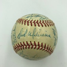 1967 Boston Red Sox AL Champs Team Signed American League Baseball With JSA COA