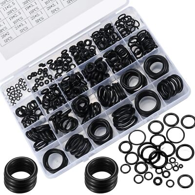 #ad #ad O Ring Assortment Kit 360 Pcs Rubber Washer Orings 24 Sizes Pressure... $11.40