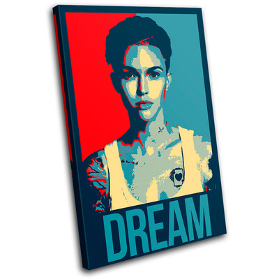 Ruby Rose Dream Abstract SINGLE CANVAS WALL ART Picture Print VA