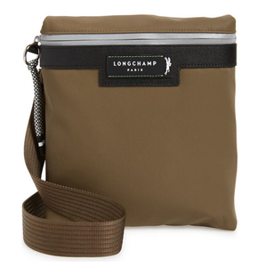 longchamp green leather bag