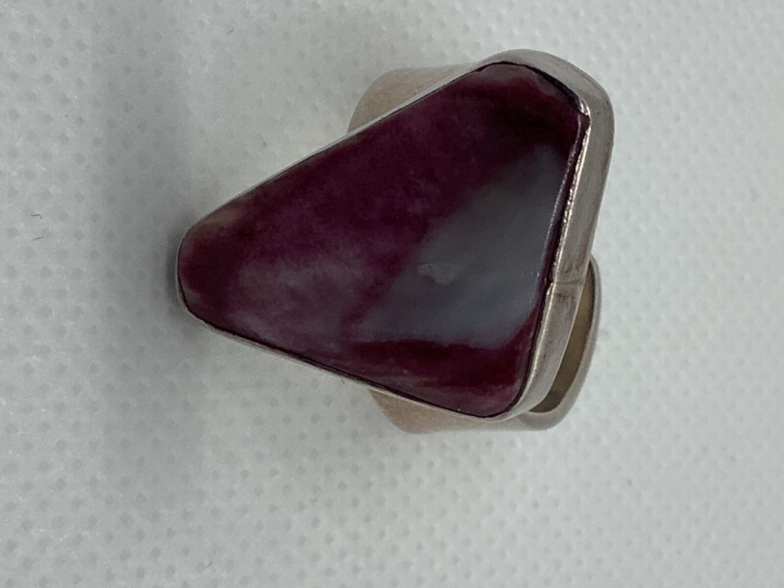 Triangle stone sterling silver ring-lightly used - image 4