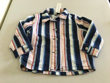 NWT Gymboree Stripe Navy Blue Orange Pink Jacket Girls 6-12,18-24,2T