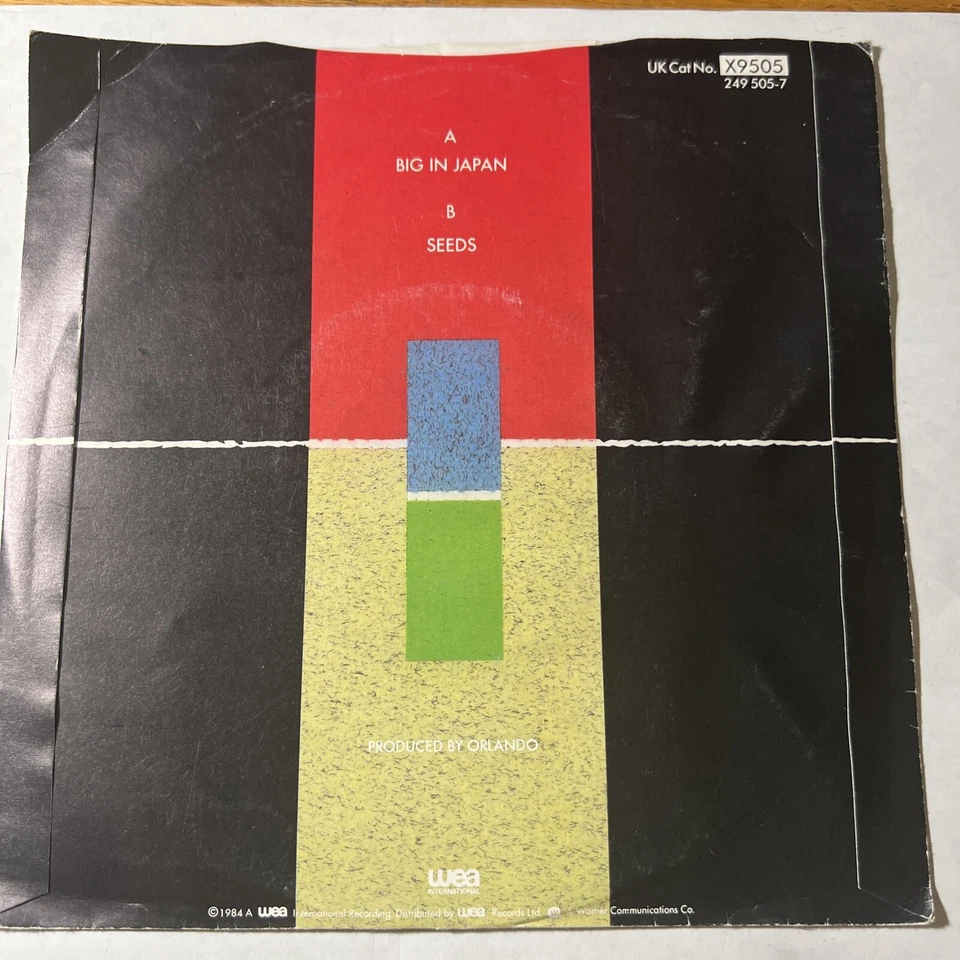 RARE 45 RPM RECORD: Alphaville - Big in Japan (WEA Records) (FH) Foto 3 de 4