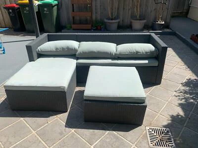 Outdoor Lounge Set With Ottoman Sofas Gumtree Australia