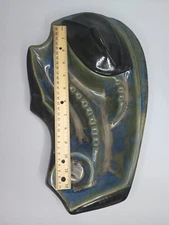 Vintage 15" ceramic ashtray