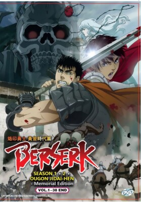 English dubbed of Berserk Season 1+2+Ougon Jidai-hen(1-38End)Anime 