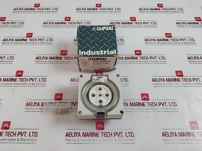 Clipsal 56SO550LE Dreiphasensteckdose 56 Serie 50A 500VAC 50Hz (Grau)