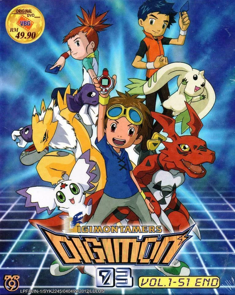 DVD Anime Digimon Tamers 03 Complete TV Series 1 51End English