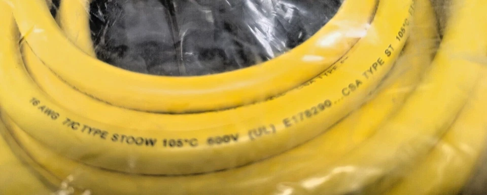 Conjunto de cabos de extremidade única 40 pés, 7 polos, fêmea 16/7 AWG, STOOW Crouse-Hinds [A9B5] - Imagem 4 de 4