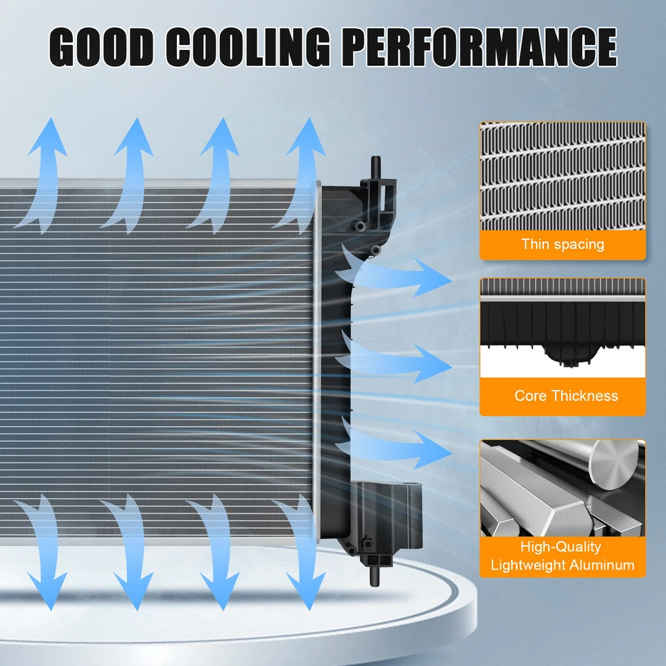 Conjunto de radiador de aluminio RAD13247 para Chevrolet Sonic 2012-2018 1,4 L 1,6 L 1,8 L Foto 3 de 4
