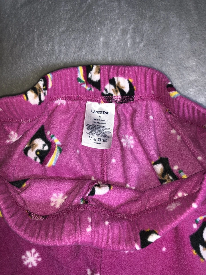 Lands’ End Girls Flannel Christmas Pajama Pants Sz 12yo - Image 4 of 4