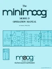 1974 MOOG MINIMOOG MODEL D OPERATION MANUAL