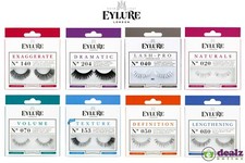 Image of Eylure Reusable False Black Eyelashes Extension Adhesive Eye Lash Style Beauty