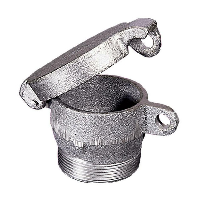 Oil Tank Cap Locking Vented Fill Caps Cover Lid Black Iron OEM 2