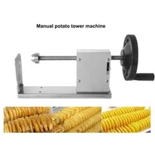 Manual Spiral French Fry Cutter Machines Twisted Potato Slicer  Kitchen Tool