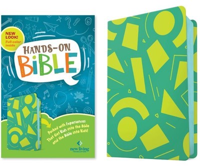 Hands-on Bibel: Neue lebendige Übersetzung, grüne Linien und Formen, lederähnlich,...