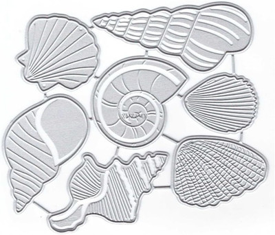 Conch Shells Metal Cutting Dies for Card Making, Paper Embossing Die Cuts Kit Te