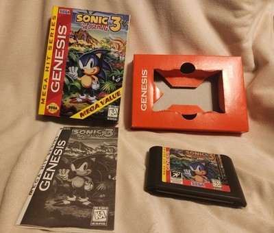Sonic the Hedgehog 3 (Sega Genesis, 1994), Mega Hit Release, CiB, Very Good