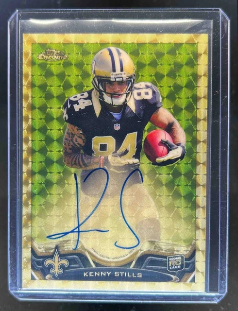 2013 Topps Chrome Kenny Stills Rookie Auto RC Superfractors Rookie #1/1 Saints