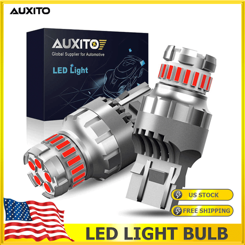 2PCS 7443 Strobe LED Blinking Flashing Brake Tail Parking Safety Bulbs Warning - Imagen 1 de 12