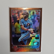 Topps Chrome Ben Baller Rhys Hoskins #8 Orange Refractor /25 Phillies