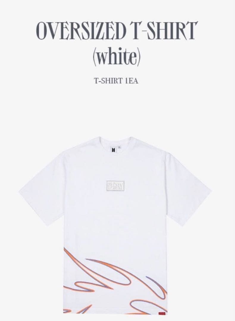 BTS SUGA Agust D Tour D-DAY Oversized T-Shirt size M Official Shop