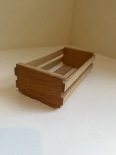 Napa Valley Cassette Tape Holder - Wood Wooden Storage Box Crate - Vintage
