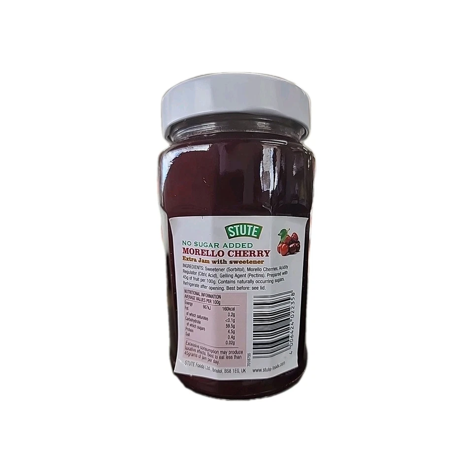 Stute - Diabetic (No Sugar Added) Morello Cherry Extra Jam - 430gm - image 2 of 2