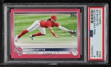 2022 Topps Series 1 Mother's Day Hot Pink 25/50 Bo Bichette #126 PSA 9 MINT b4d