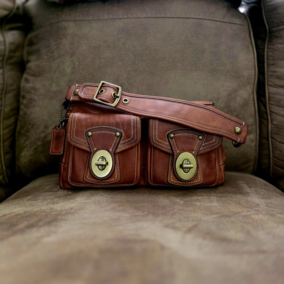 Coach Legacy Shoulder Bag Solid Bags & Handbags for Women for sale
