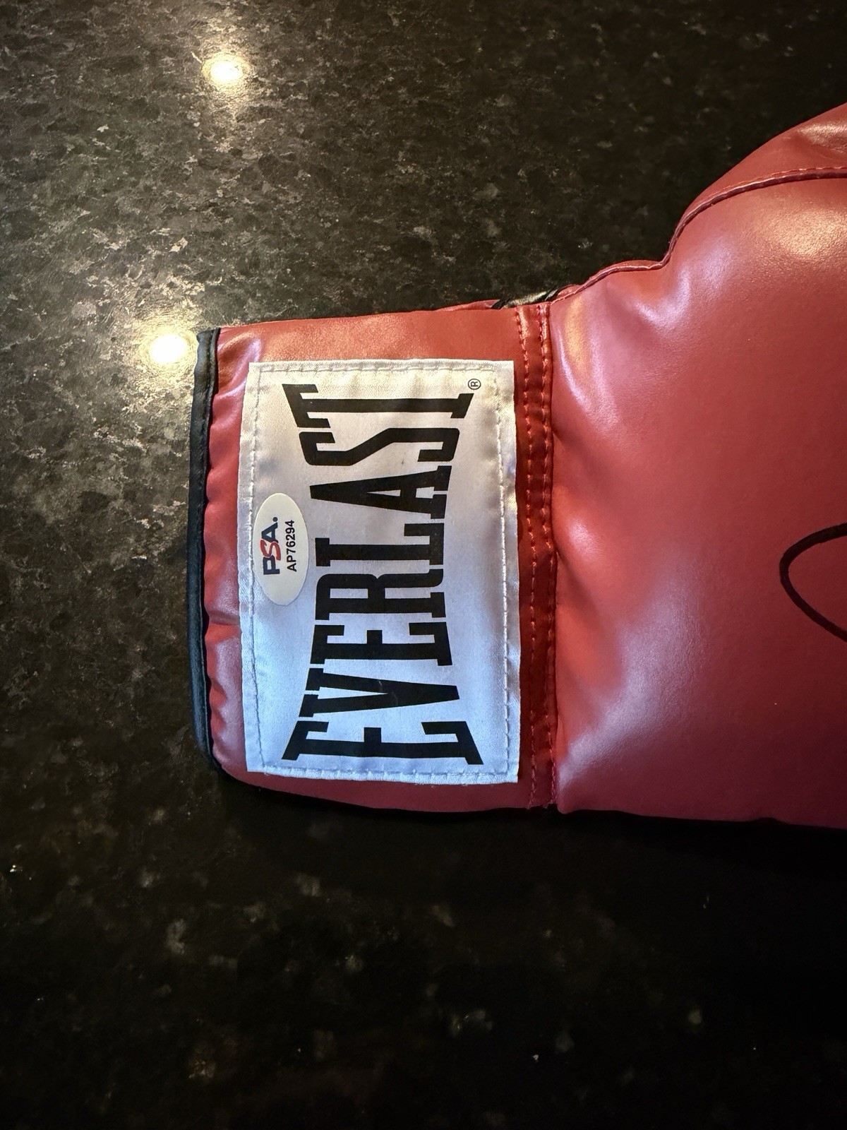 Manny “Pac-Man” Pacquiao Signed Autographed Everlast Boxing Glove Champ PSA COA view 3
