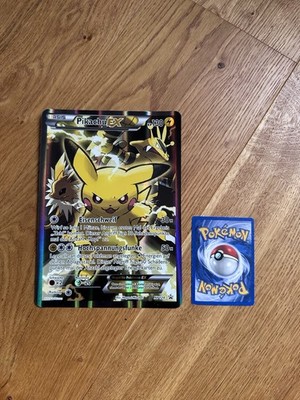 Pikachu Ex | XY124 Black Star | XXL Jumbo Pokemonkarte | Promo | Deutsch 2016