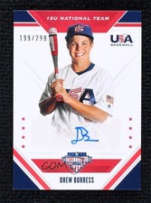 2020 Panini USA Baseball Stars & Stripes 199/299 Drew Burress #15U-DB Auto 0j81