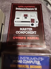 Mattel Intellivision II Console 5872 with Controllers Games and manuals Tested